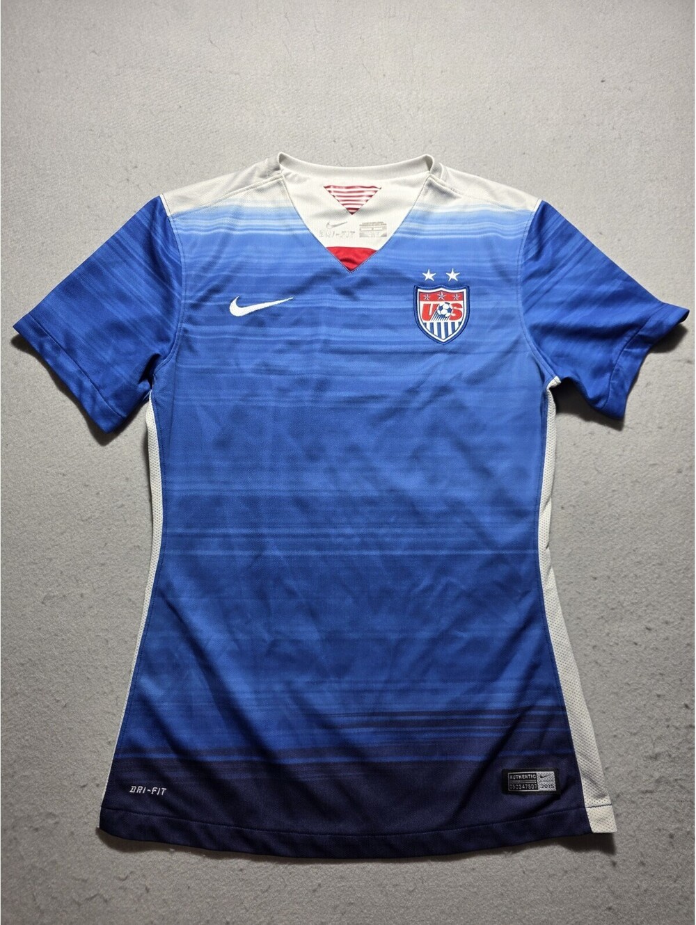 Nike USWNT US Soccer Jersey Women's Size Small Blue Dri-FIT Team Shirt